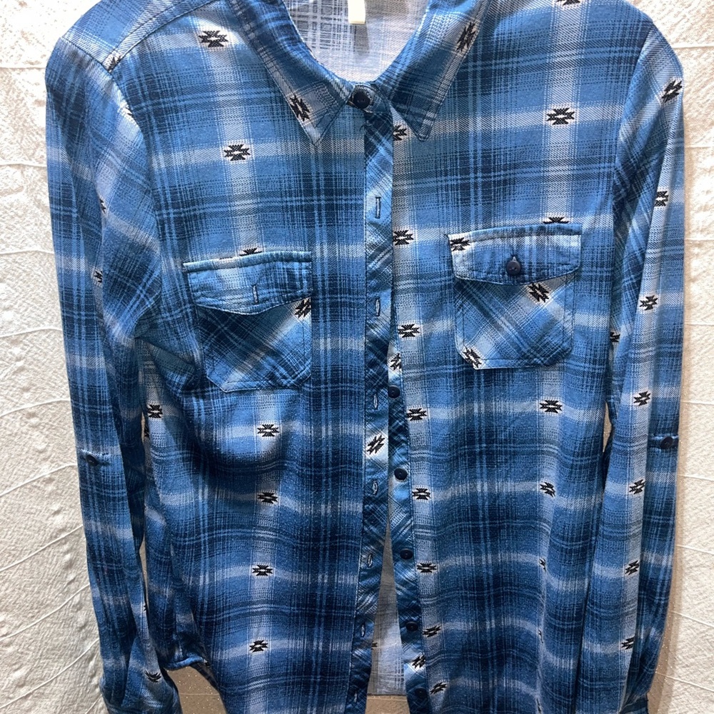 Passport Blue Checkered Shirt